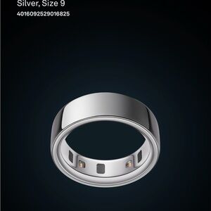 Oura Ring 4 Silver Size 9 Health Sleep Activity Tracker And Charger